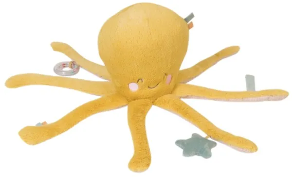 Ocean Life stor multifunksjonell plysjleke - Sennepsgul