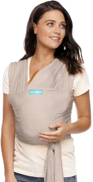 Moby bæresjal - taupe